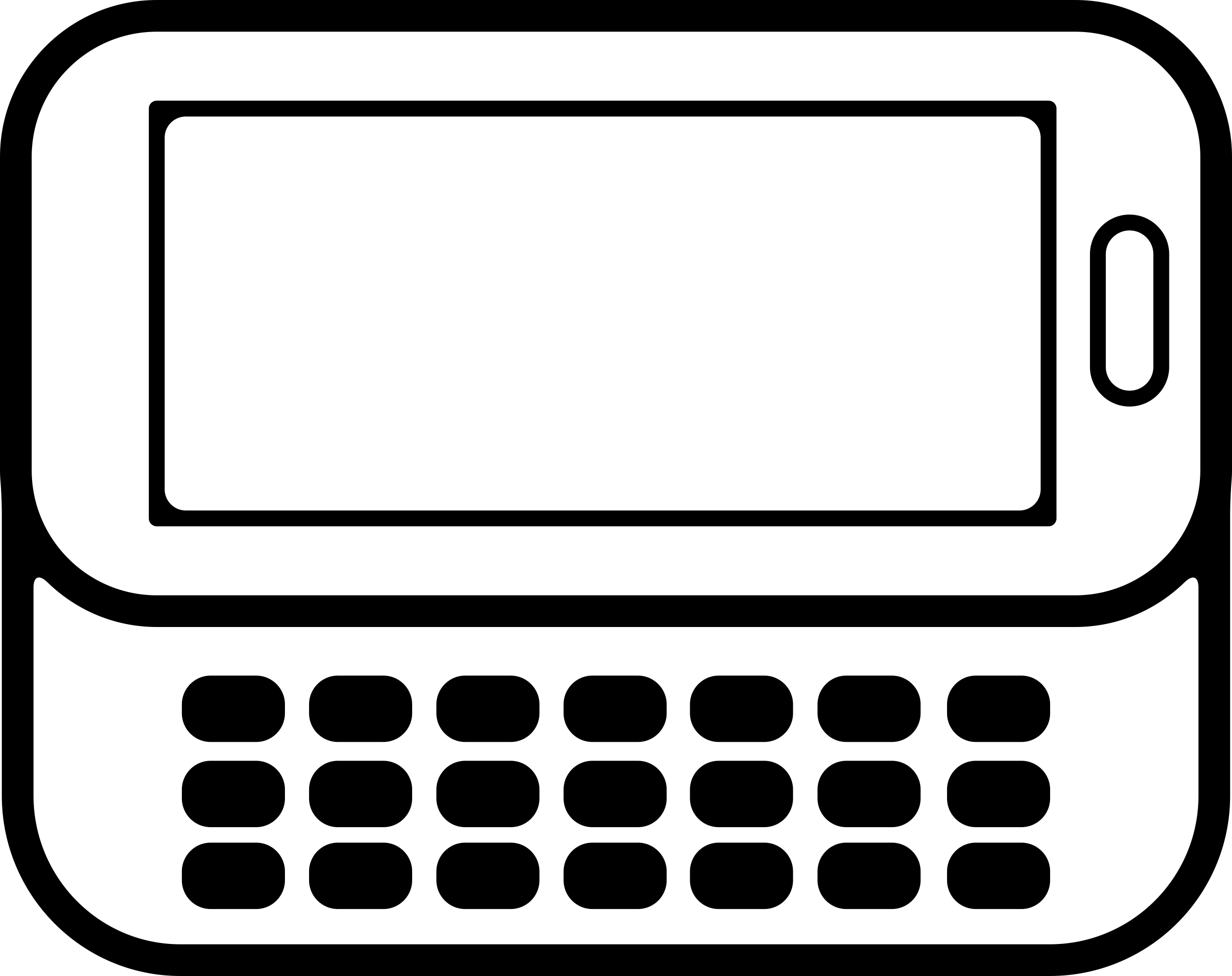 Mobile Phone With Independent Keyboard Outline Svg File Free Vectors